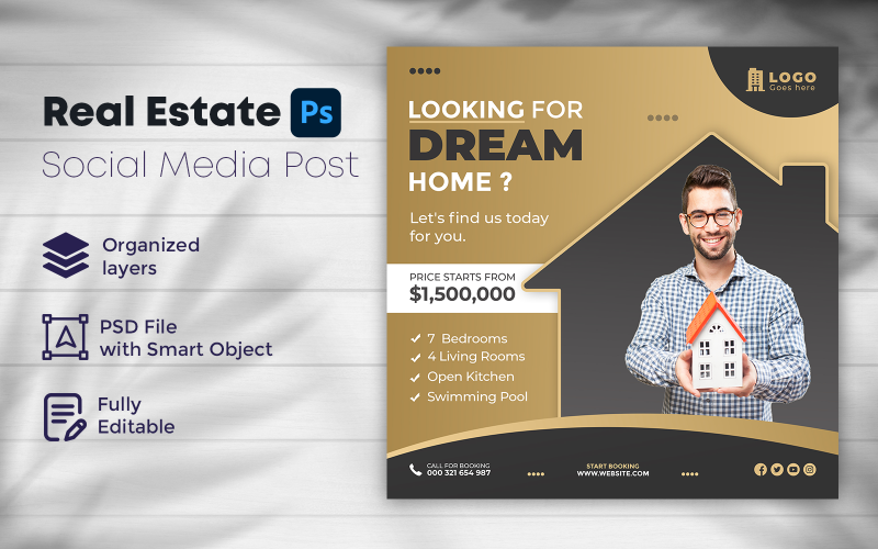 Real Estate Social Media Post Template 11