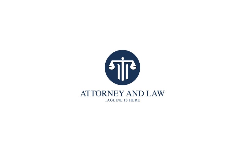 Anwalts- und Anwaltskanzlei-Logo-Vorlage V2