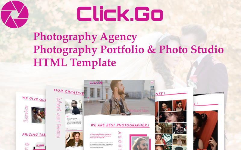 Click.去-摄影工作室和摄影机构模板
