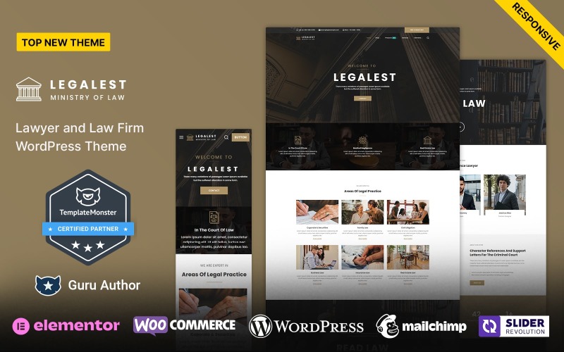 Legalest - Avukat ve Hukuk Bürosu WordPress Teması