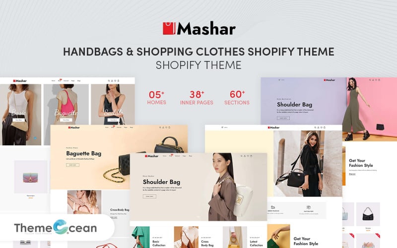 Mashar - Handtaschen & Einkaufskleidung Responsive Shopify Theme