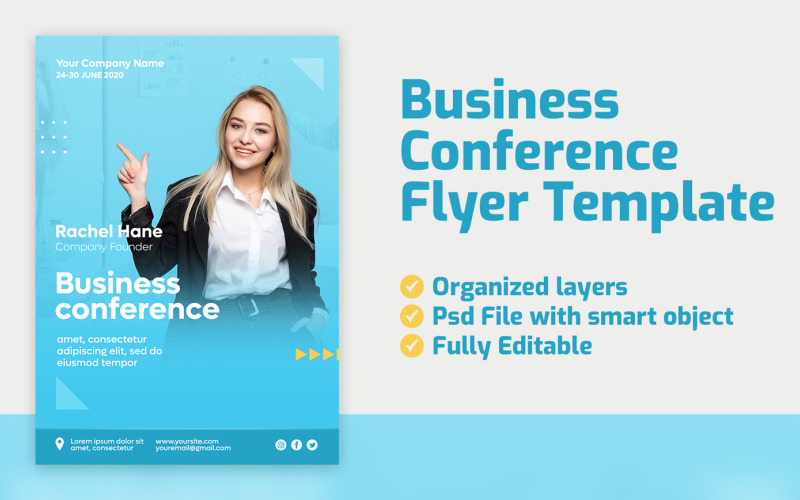 Geschäftskonferenz - Flyer-Vorlage
