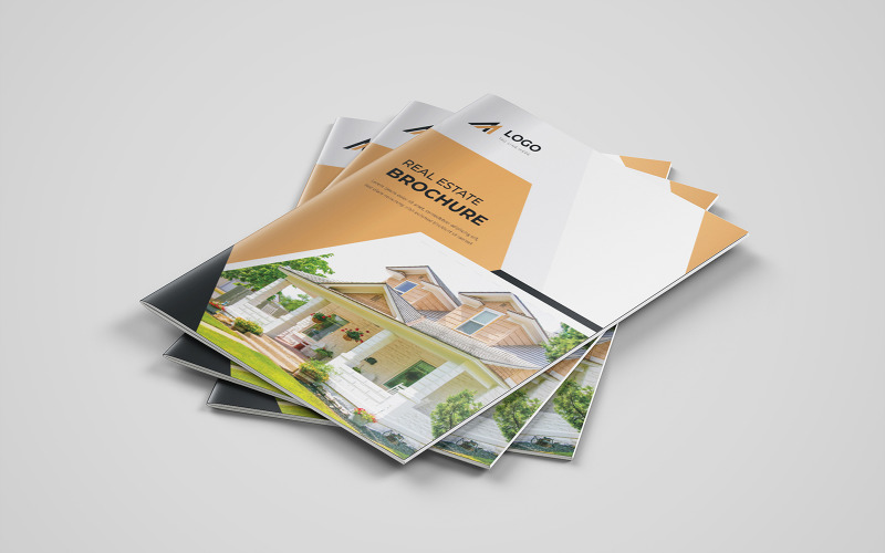 Modèle de brochure d'entreprise avec un style épuré et une mise en page moderne pour le profil de l'entreprise