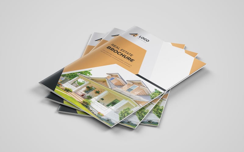 Obchodní brožura šablona s čistým stylem a moderním rozložením použití pro firemní profil