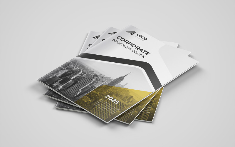 Projekt szablonu profilu firmy Kreatywny nowoczesny układ broszury biznesowej