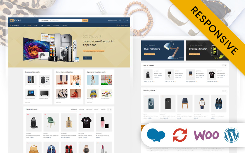 BigStore – Mega Shopping Store WooCommerce reszponzív téma