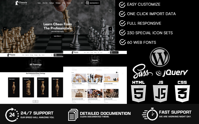 Chessta – Chess Club WordPress téma