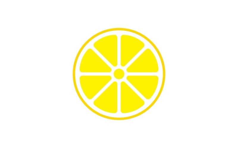 柠檬新鲜水果V14矢量标志设计模板