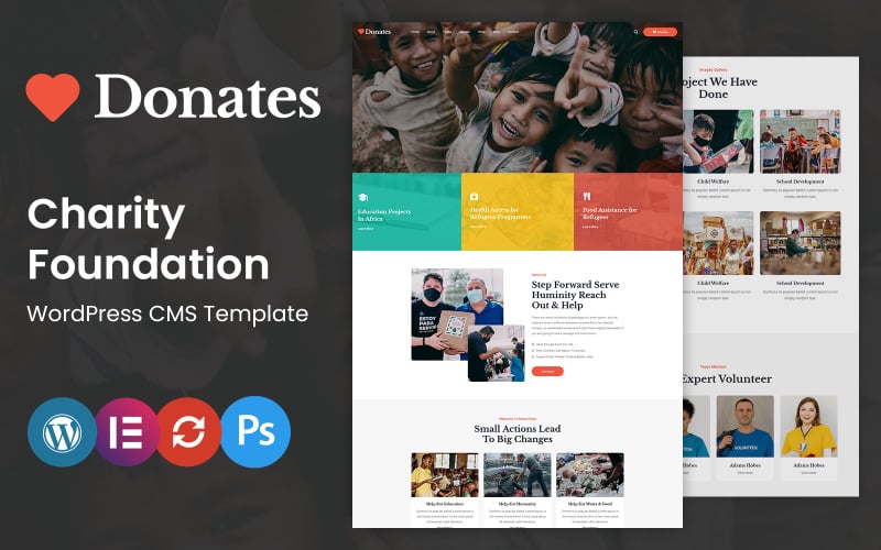 Donates- Charity and Donation Organization WordPress Theme