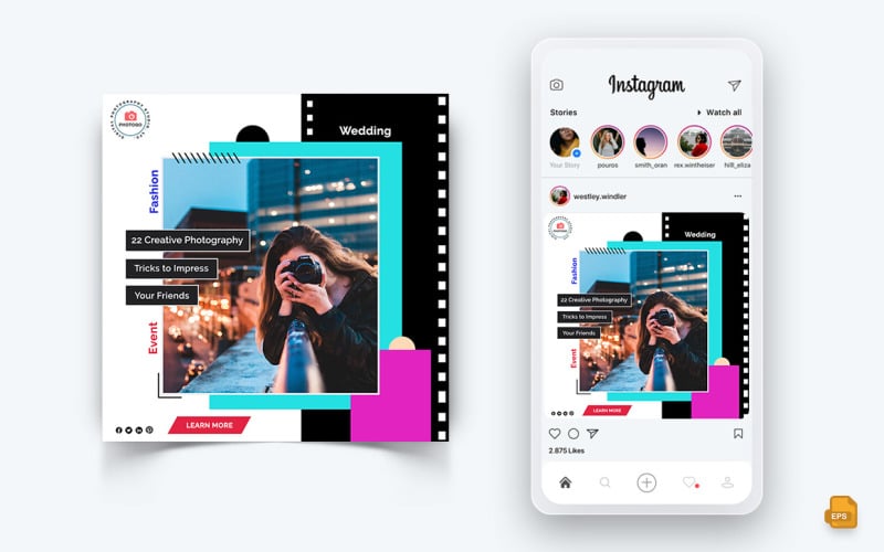 Servicios de fotografía Social Media Instagram Post Design-18