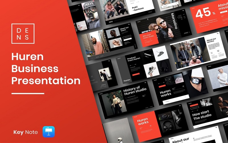 Huren – Business Keynote Template