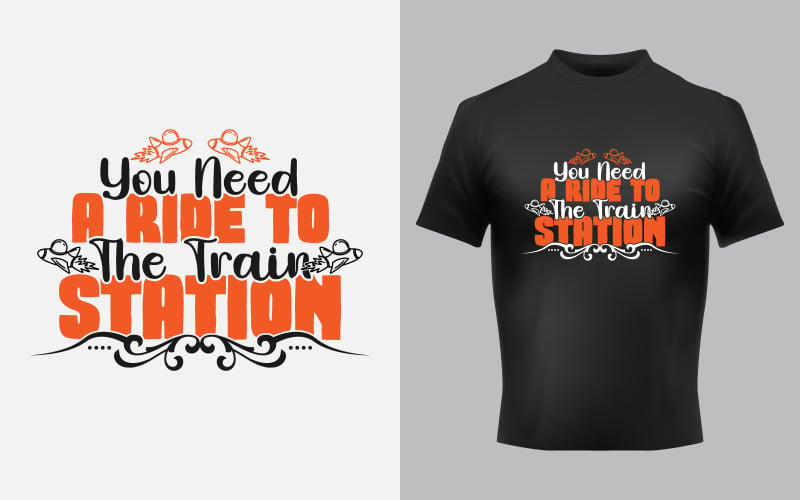 Creatief Typografie Sticker T-shirt Design Premium