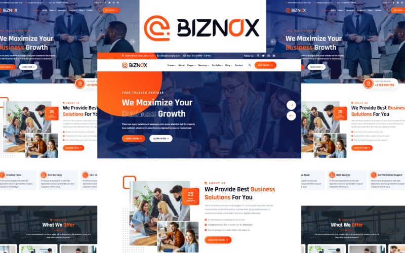 Biznox -企业和商业HTML5模板