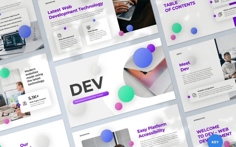 The Web Development Presentation Keynote Template