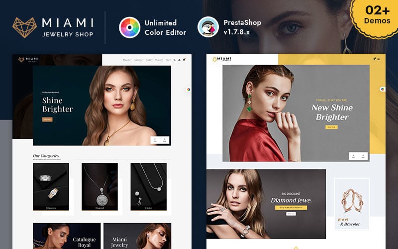 Bijoux Miami - Thème réactif PrestaShop