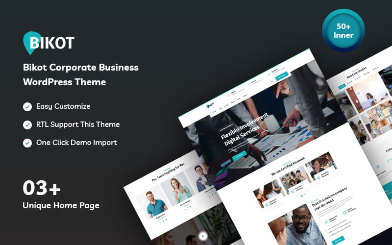 Bikot - Tema de WordPress para empresas corporativas