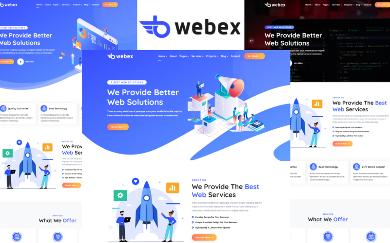 Webex — HTML5-шаблон агентства веб-дизайна и разработки