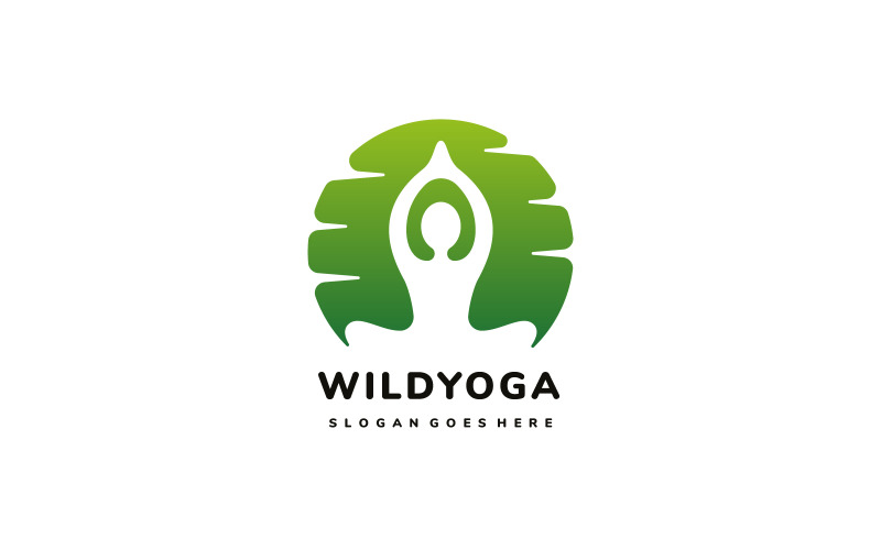 Yoga Wild Exercice Logo Template