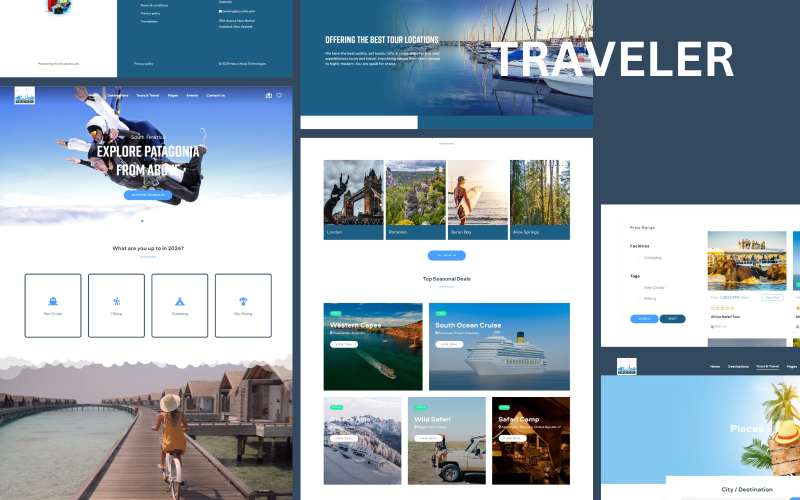 旅行者旅行和旅游Joomla模板