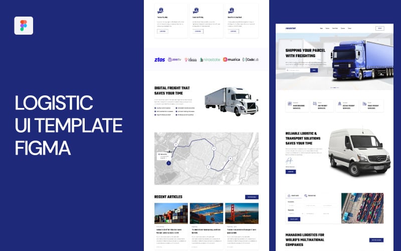 Logistic UI Template Figma