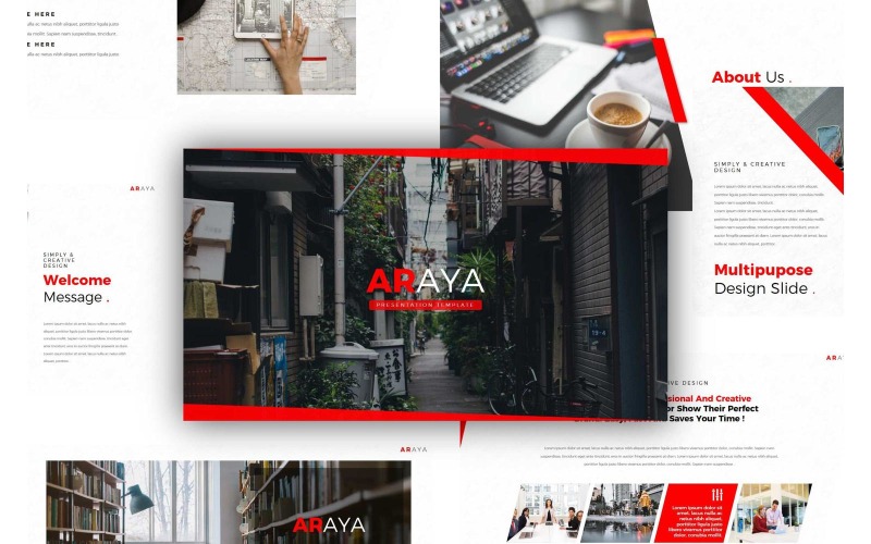 Araya Multipurpose Powerpoint Presentation Templates