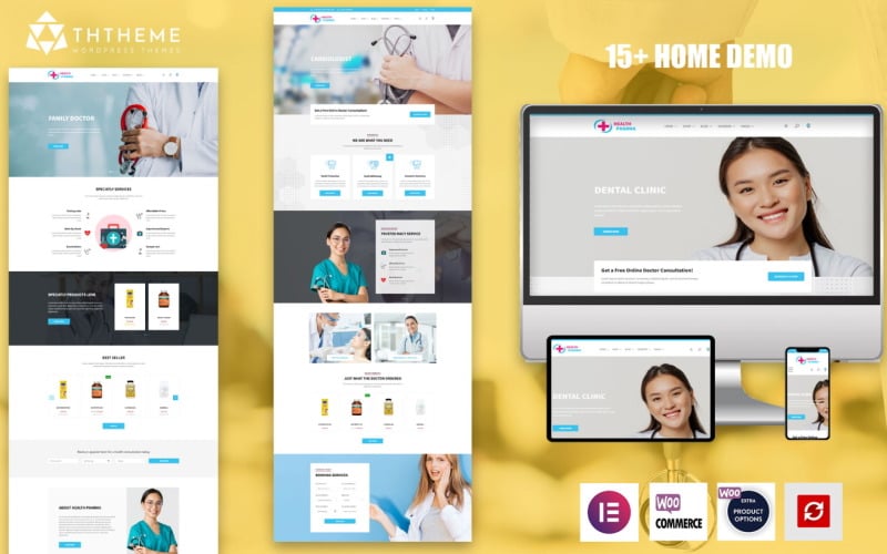 Health Pharma – Thème WordPress Elementor Medicine Shop & Clinic