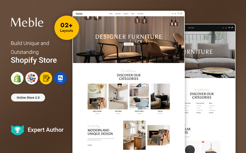 Meble - Мебель, домашний декор и интерьер Shopify 2.0 Адаптивная тема