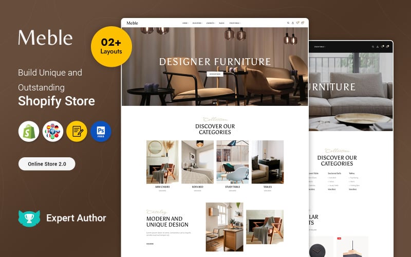 Meble - Meble, wystrój wnętrz i wnętrza Shopify 2.0 Responsive Theme