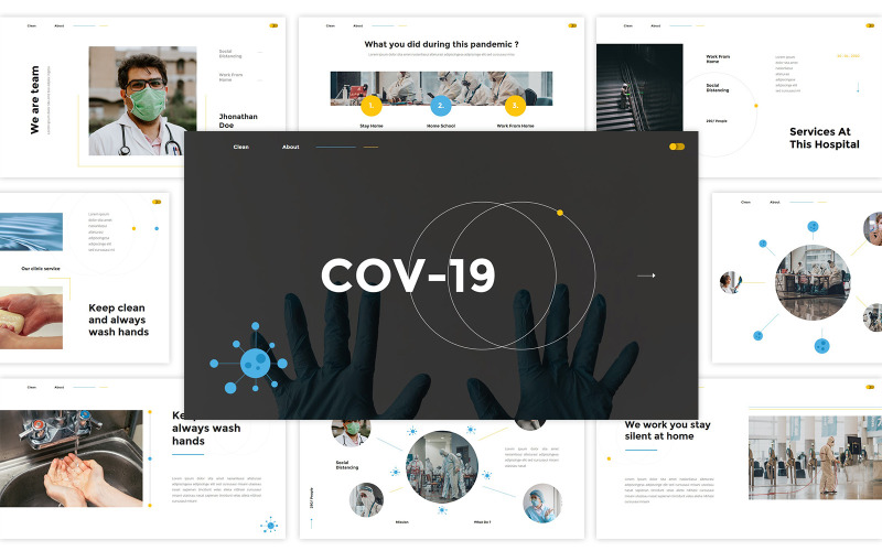 Modello per keynote medica Cov-19