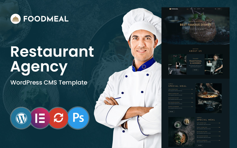 FoodMeal - Tema WordPress de comida e restaurante