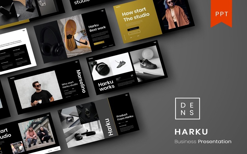 Harku – бізнес-шаблон PowerPoint