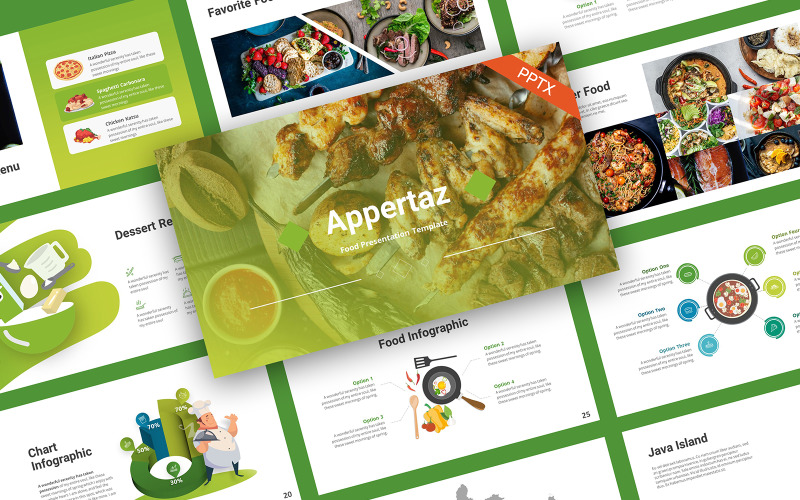 Appetz现代食品PowerPoint模板
