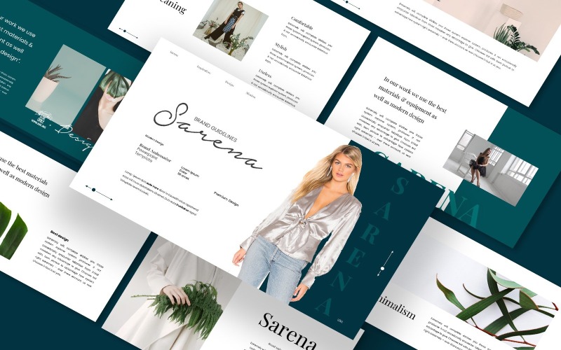 Sarena Brand Guildelines Google Slides Template