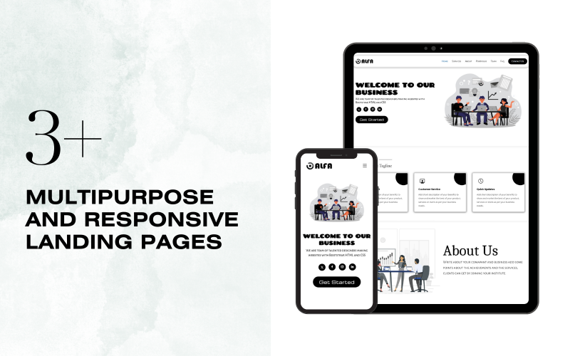 Alfa- Multifpurpose Landing Page Template