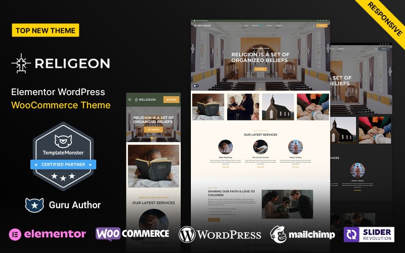 Religeon – Thème WordPress pour l’Église, la religion et la charité