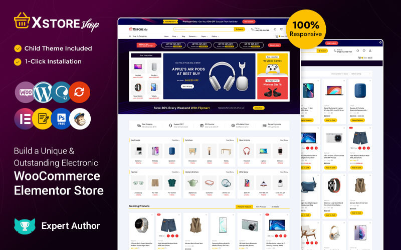 Xstore - Mega Shop Elementor WooCommerce-tema