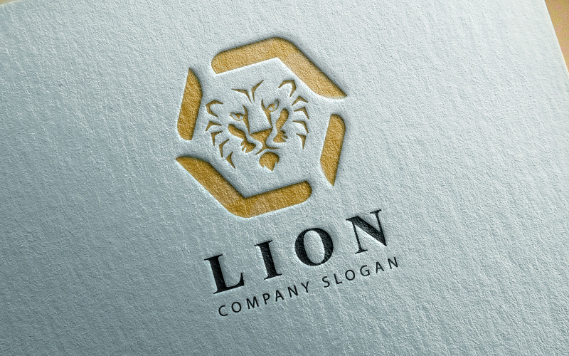 公司的专业狮子标志.