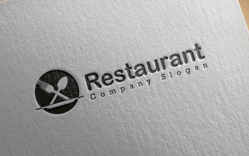 餐厅公司标志为新鲜食品.