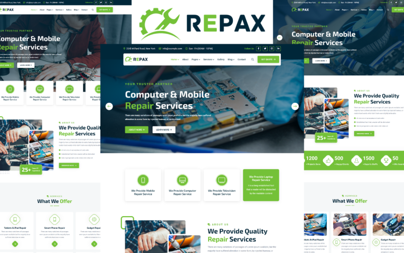 Repax - HTML5用于计算机和移动设备的维修