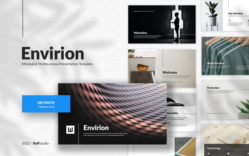 Envirion — minimalistyczny uniwersalny szablon Keynote