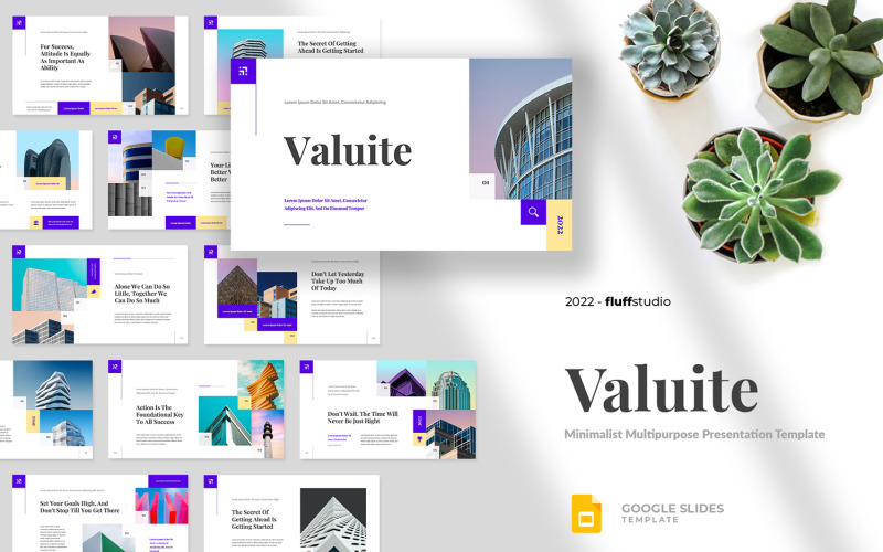 Valueite - Plantilla de diapositivas de Google de negocios creativos