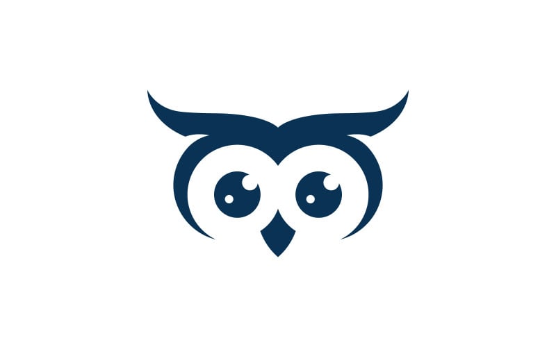 Owl logo template. Vector Illustration V6