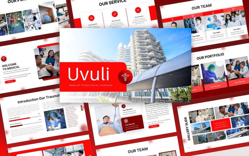 Uvuli - Медицинский многоцелевой шаблон PowerPoint