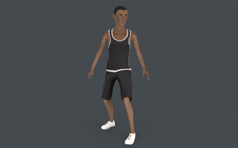 Arthur Young Arma Düşük Poli 3D model