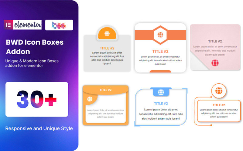 Icon Box плагін WordPress для Elementor