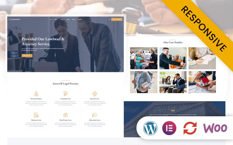 Lawcourt - Law and Justice Elementor WordPress Responsive Theme