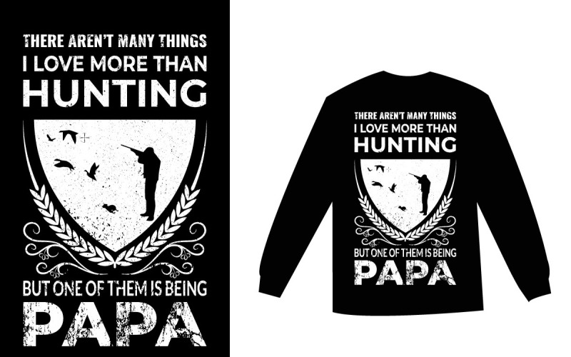 鹿动物狩猎t恤设计