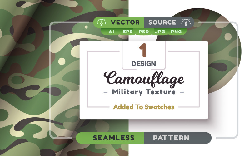 Camouflage Seamless Pattern | Element PNG