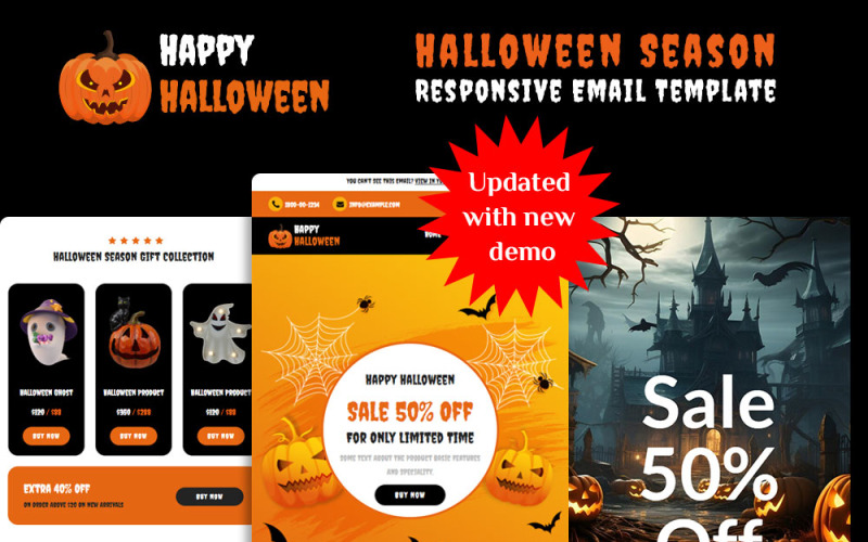 Halloween sezóna - responzivní Newsletter šablona