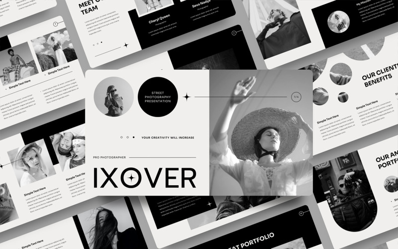 Ixover - Photographie de rue Modèle PowerPoint